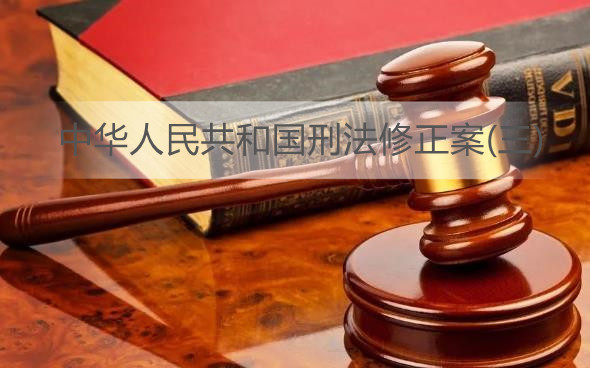 中华人民共和国刑法修正案(三)