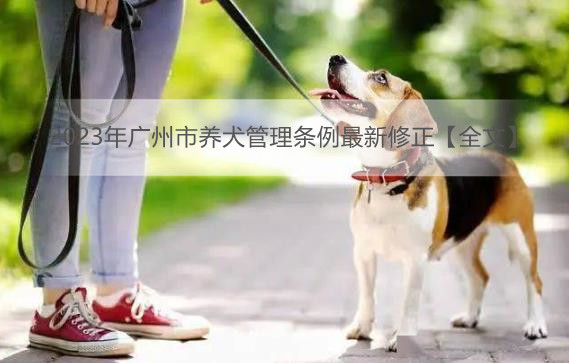 2023年广州市养犬管理条例最新修正【全文】